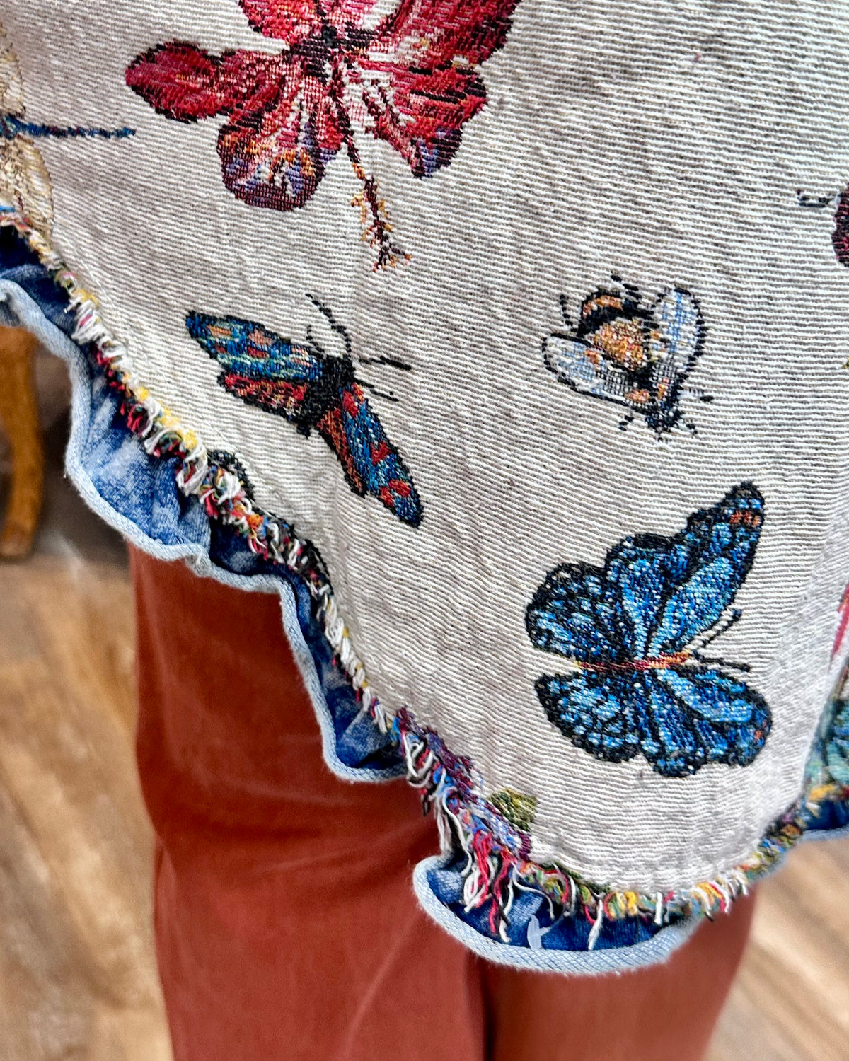 Jacquard Tapestry Butterfly Jacket