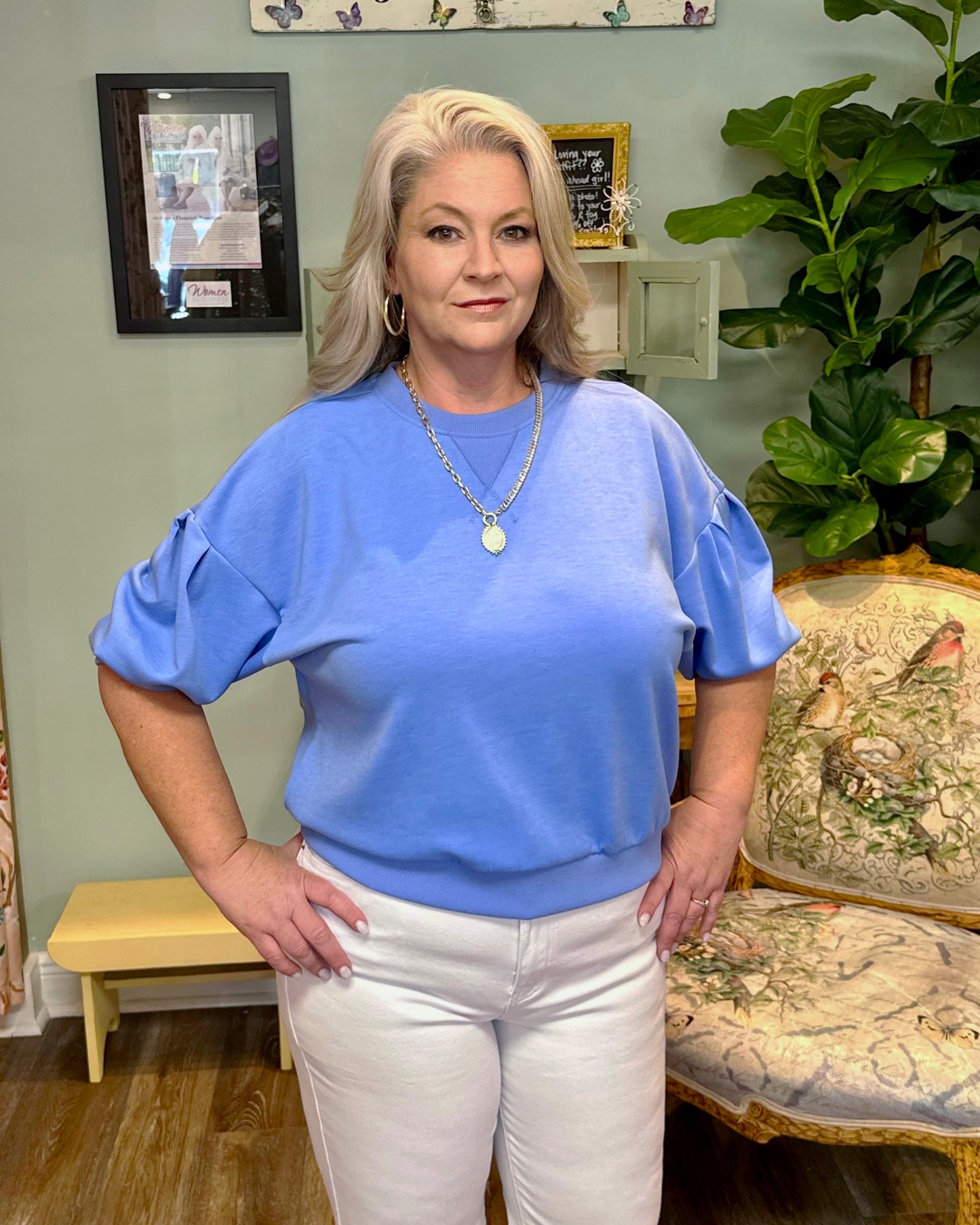 Scuba Drop Sleeve Top