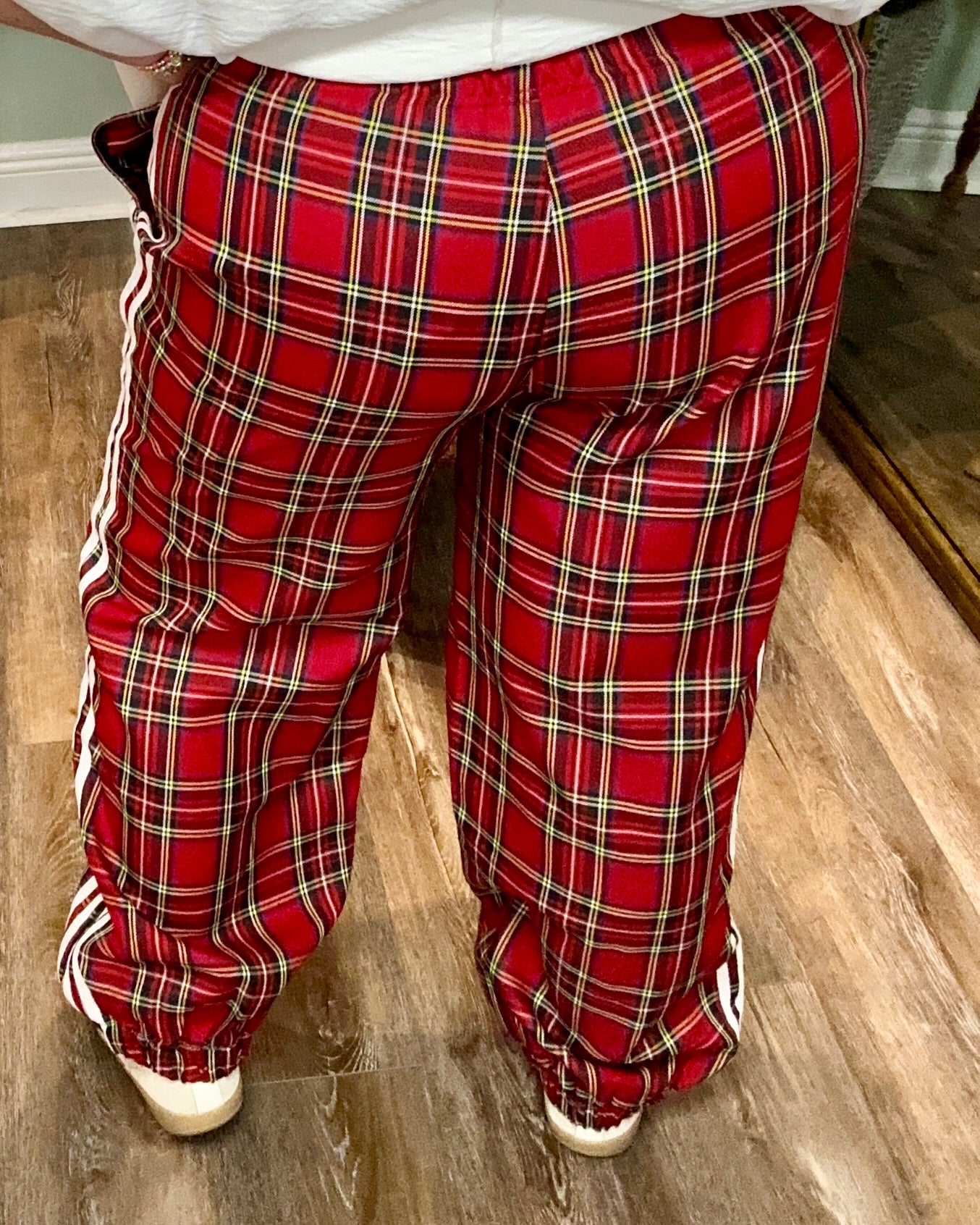Side Lines Plaid Track Pants