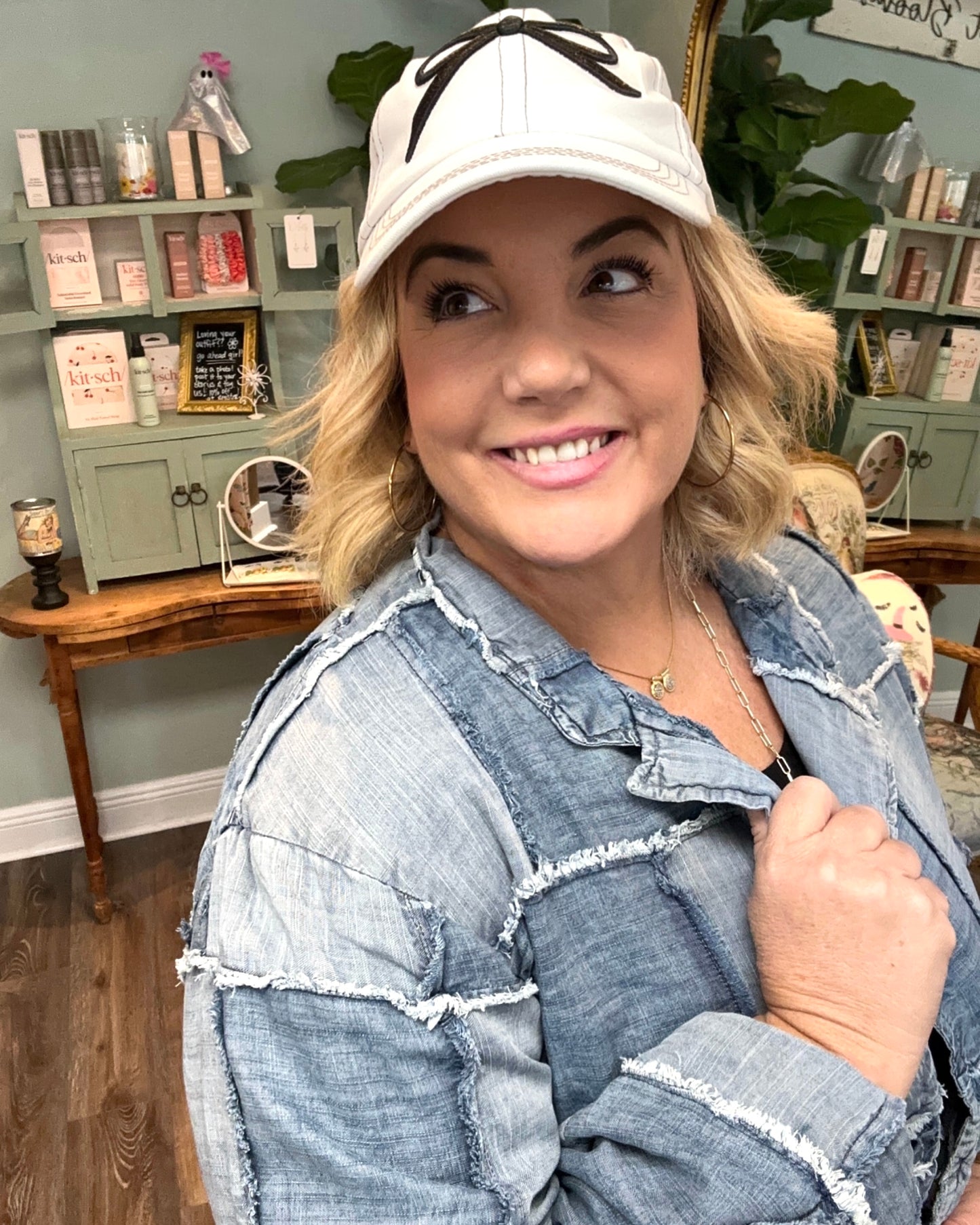 Patchwork Skies Crop Jacket