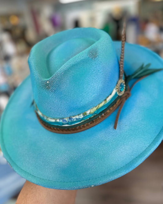 Wild Card - Distressed Flat Brim Hat