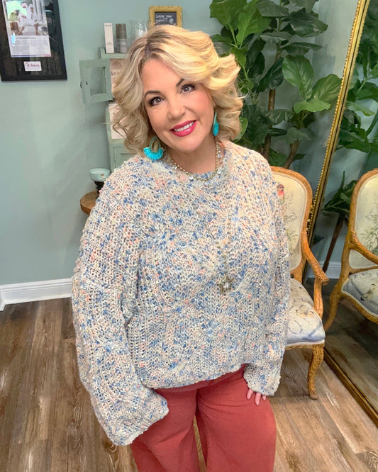 Multi Color Relaxed Fit Sweater