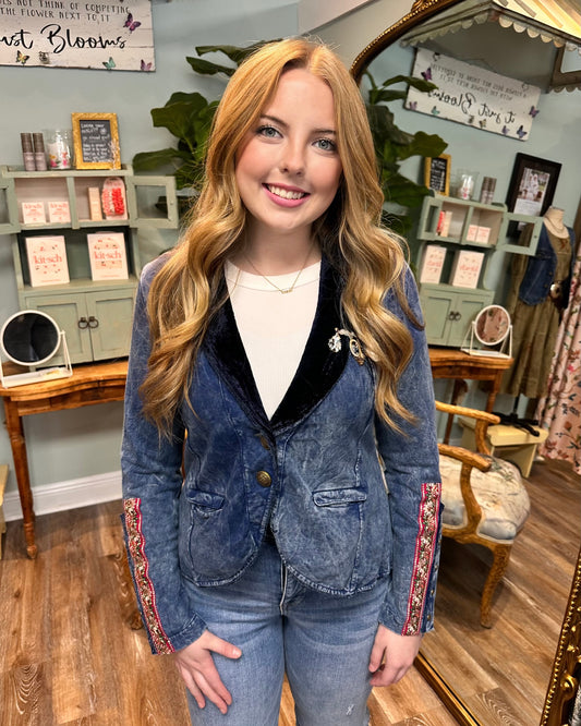 Denim Blue Colonel Jacket