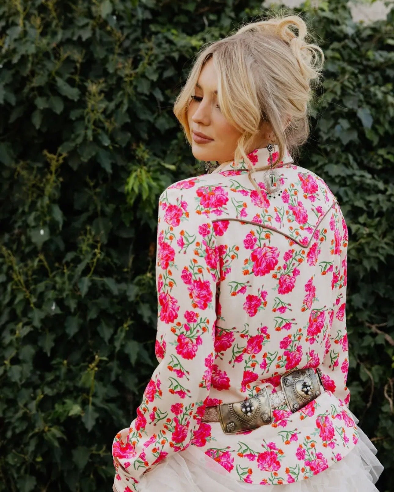 Wild Rose Button Up