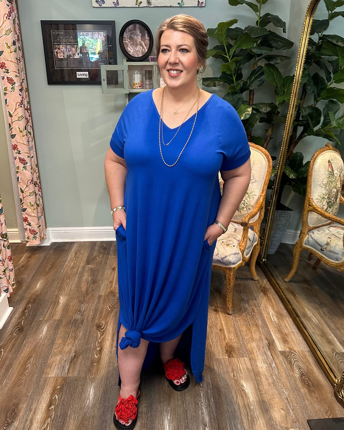Royal Blue Soft Maxi Dress