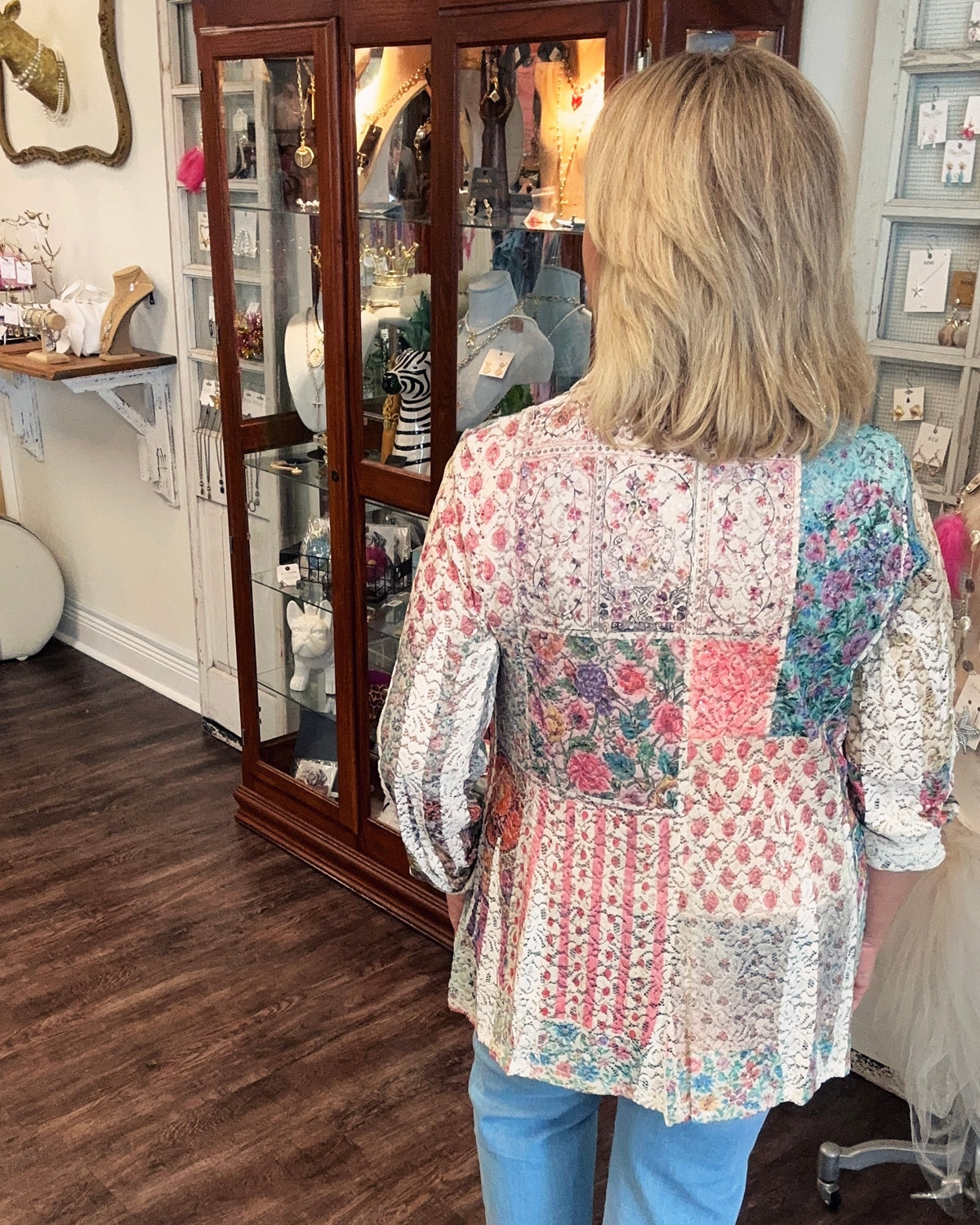 Lace and Sequin Blazer