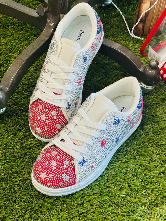 Star Spangled Rhinestone Sneaker