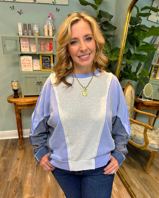 Mineral Wash Dolman Sleeve Pullover