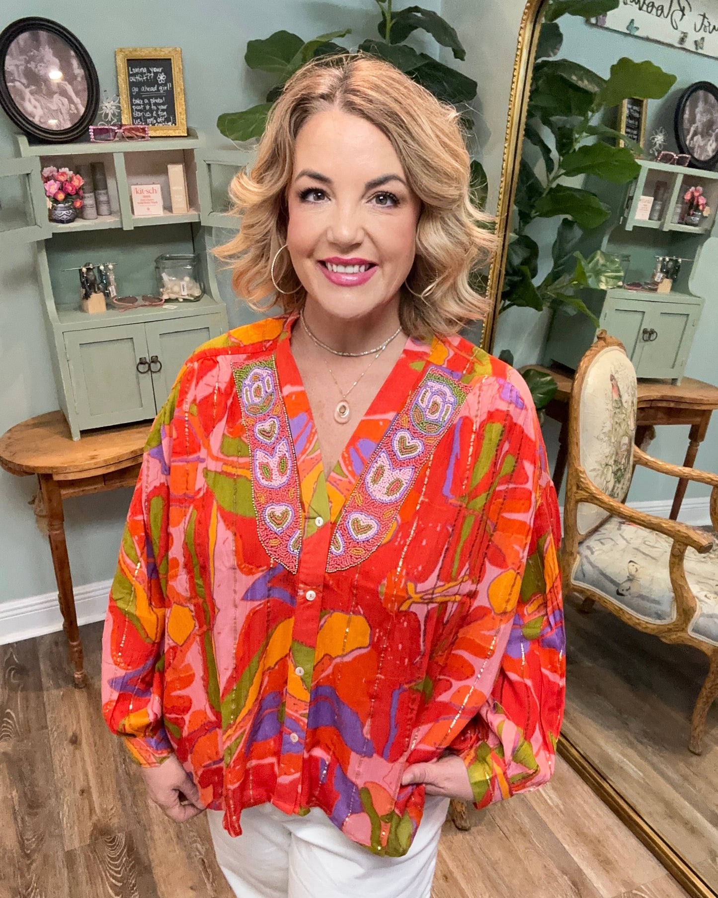 Juliette Multi Color Blouse