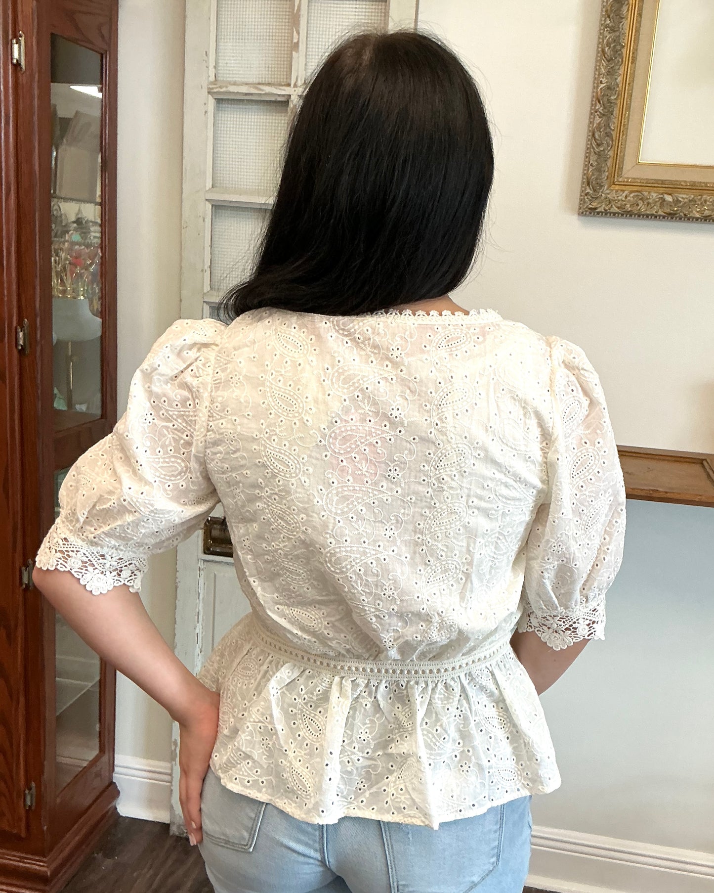 Eyelet Lace Top