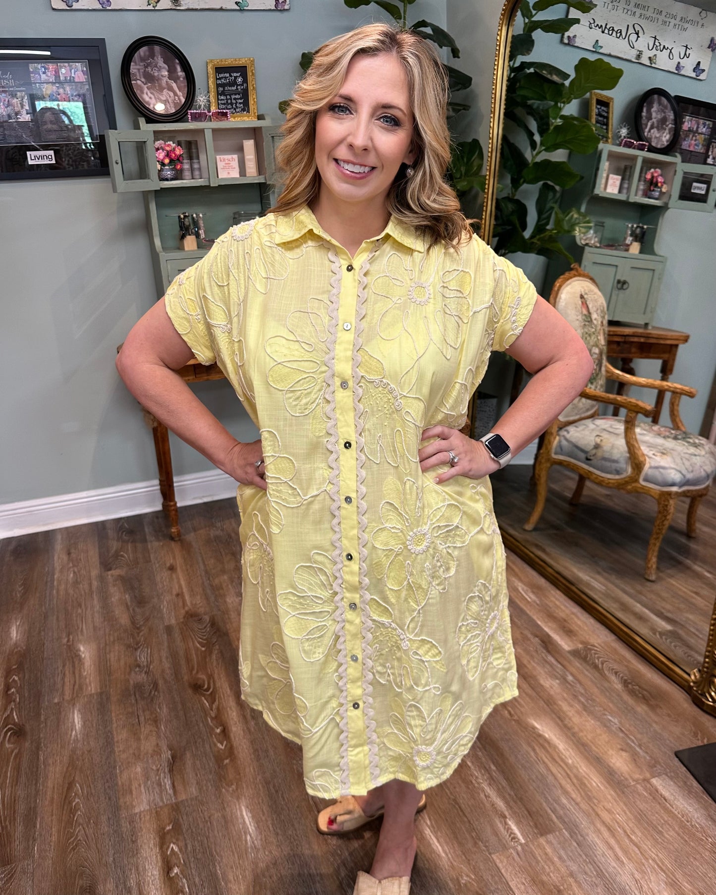 Bella Dress - Yellow