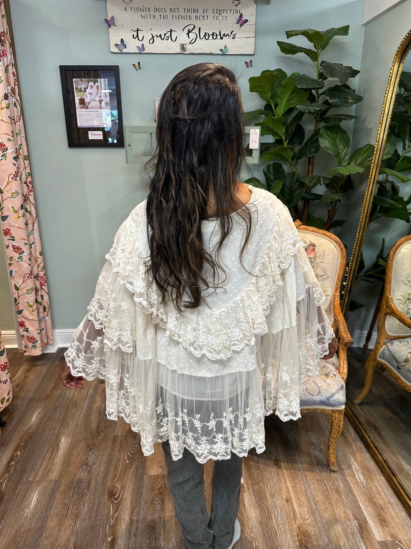 Tiered Lace Top