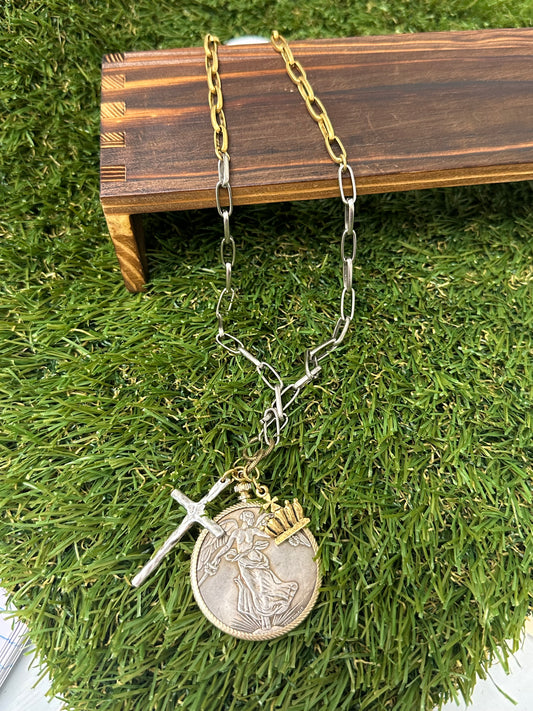 Relic Necklace - Silver and Gold