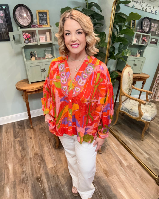 Juliette Multi Color Blouse