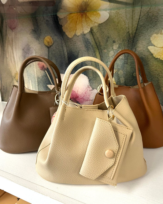 Small Crossbody Tote W/ Card Holder & Pouch