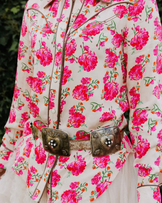 Wild Rose Button Up