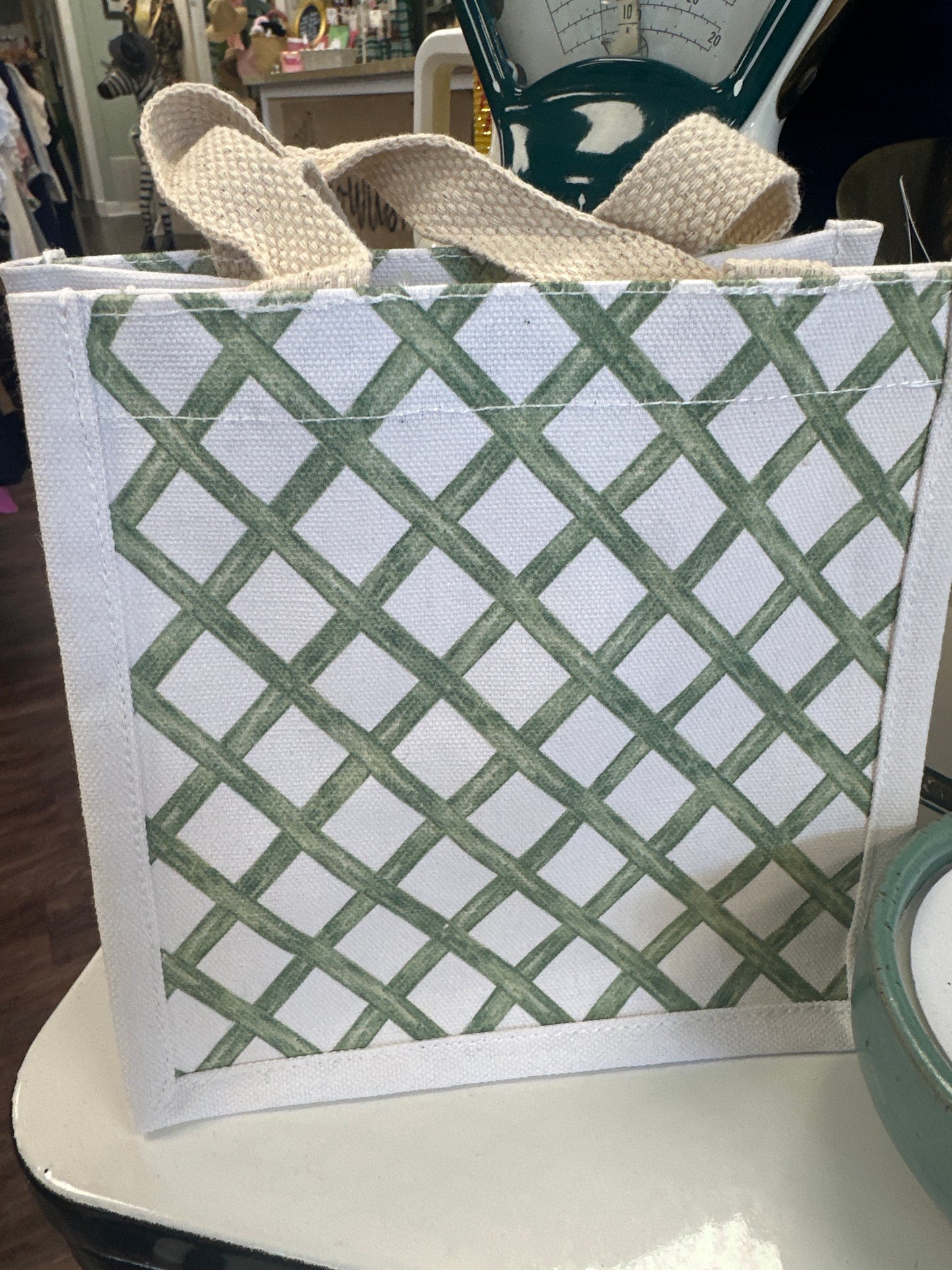 Watercolor Trellis Small Tote