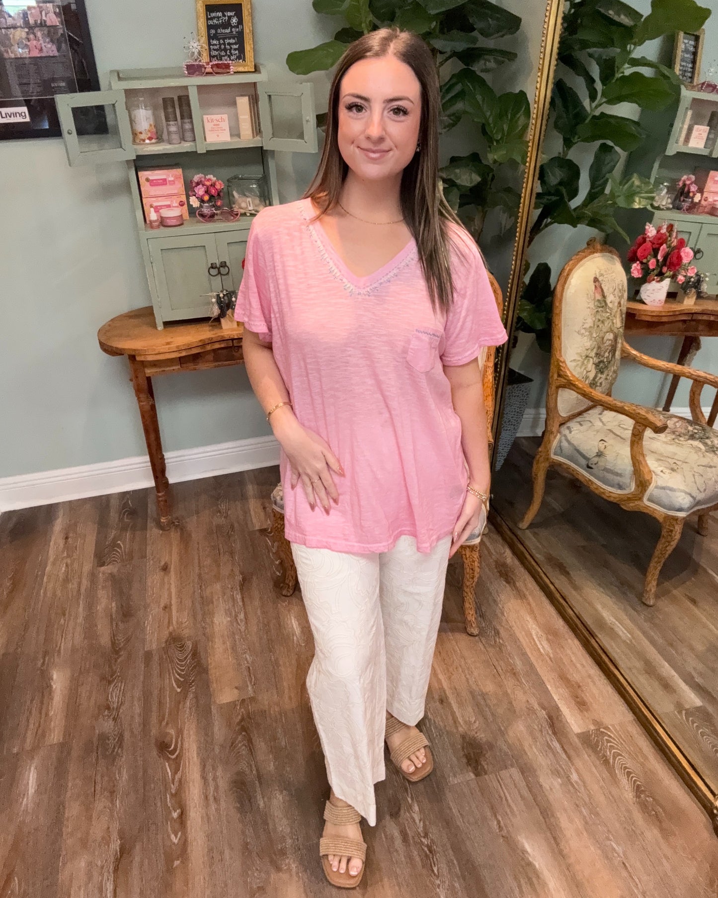 Lightweight V-neck Tee