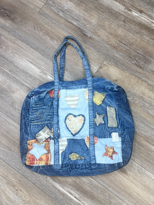 Denim Patchwork Tote