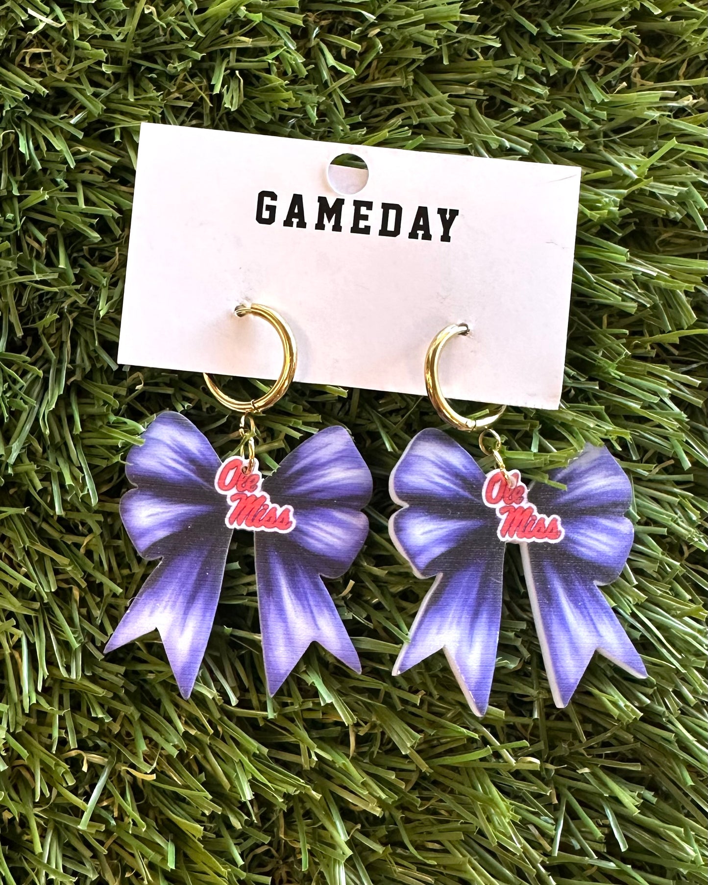 Game Day Bow Earrings