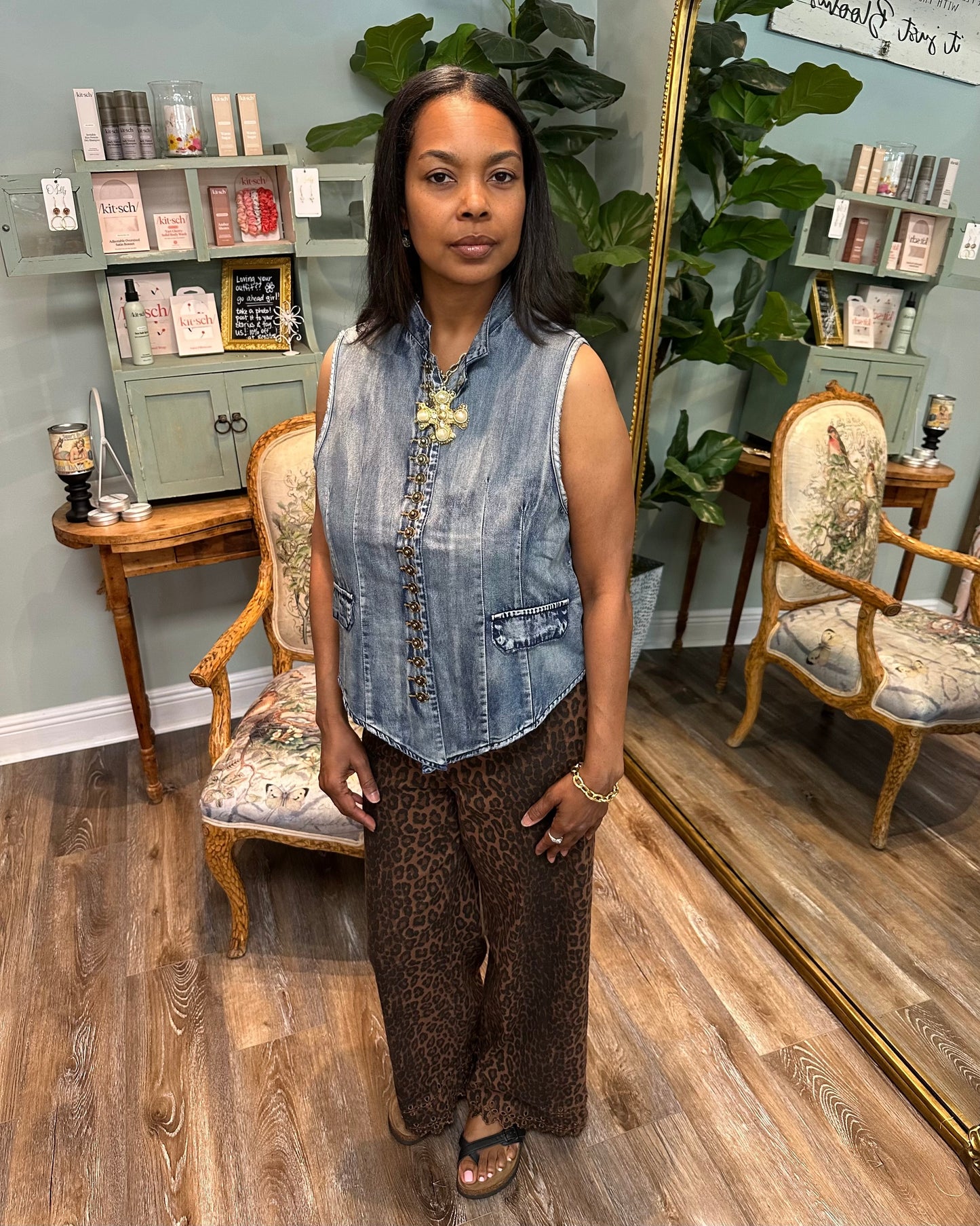 Mesmerized Chambray Vest