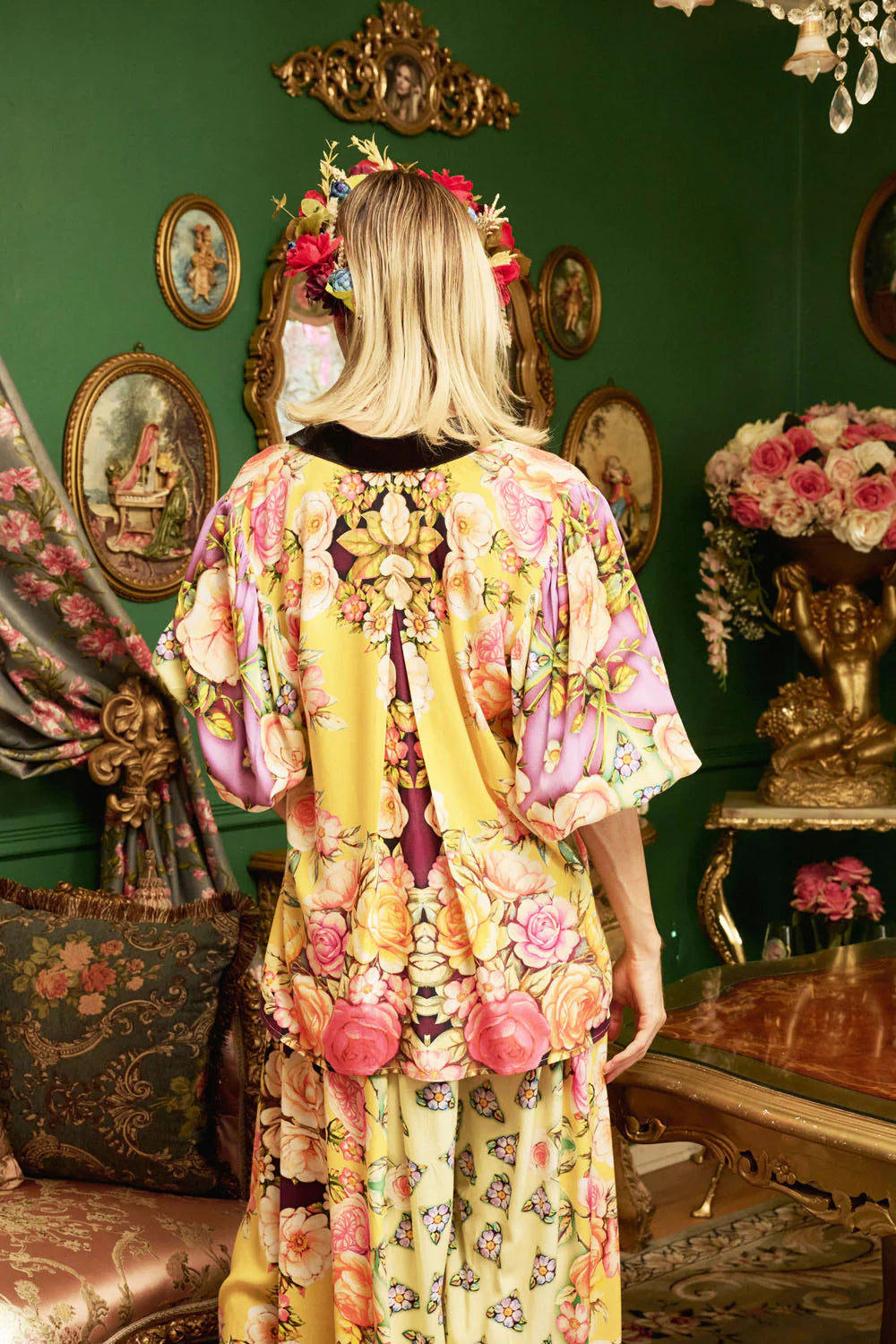 Verena Shirt Golden Floral