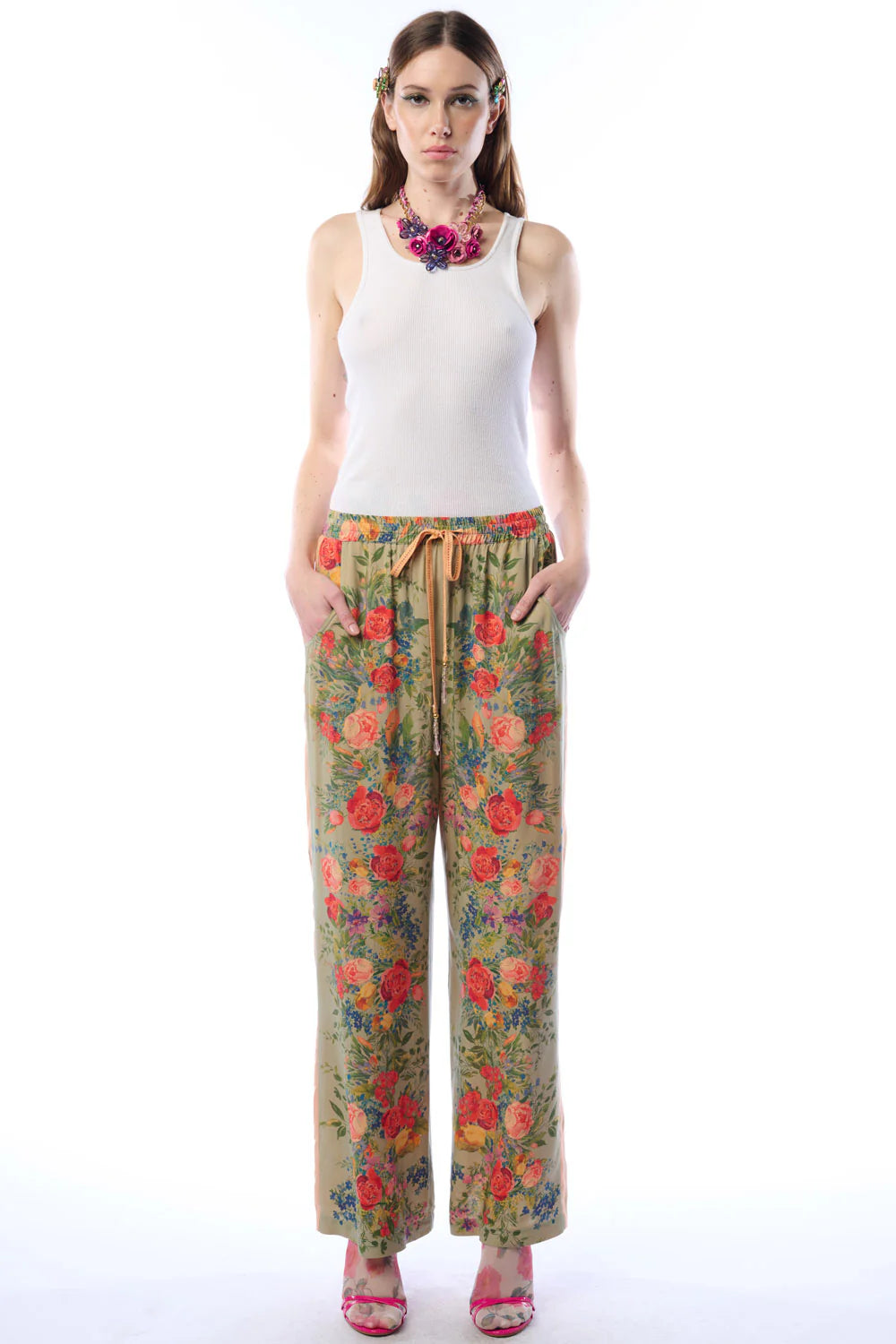 Vintage Emerald Roma Pants