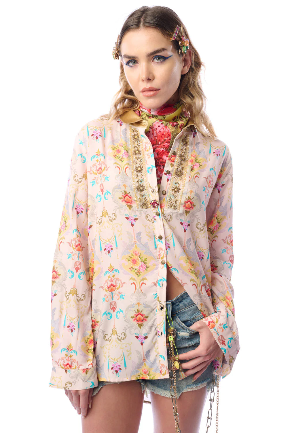 Earth Angel Button Down Blouse