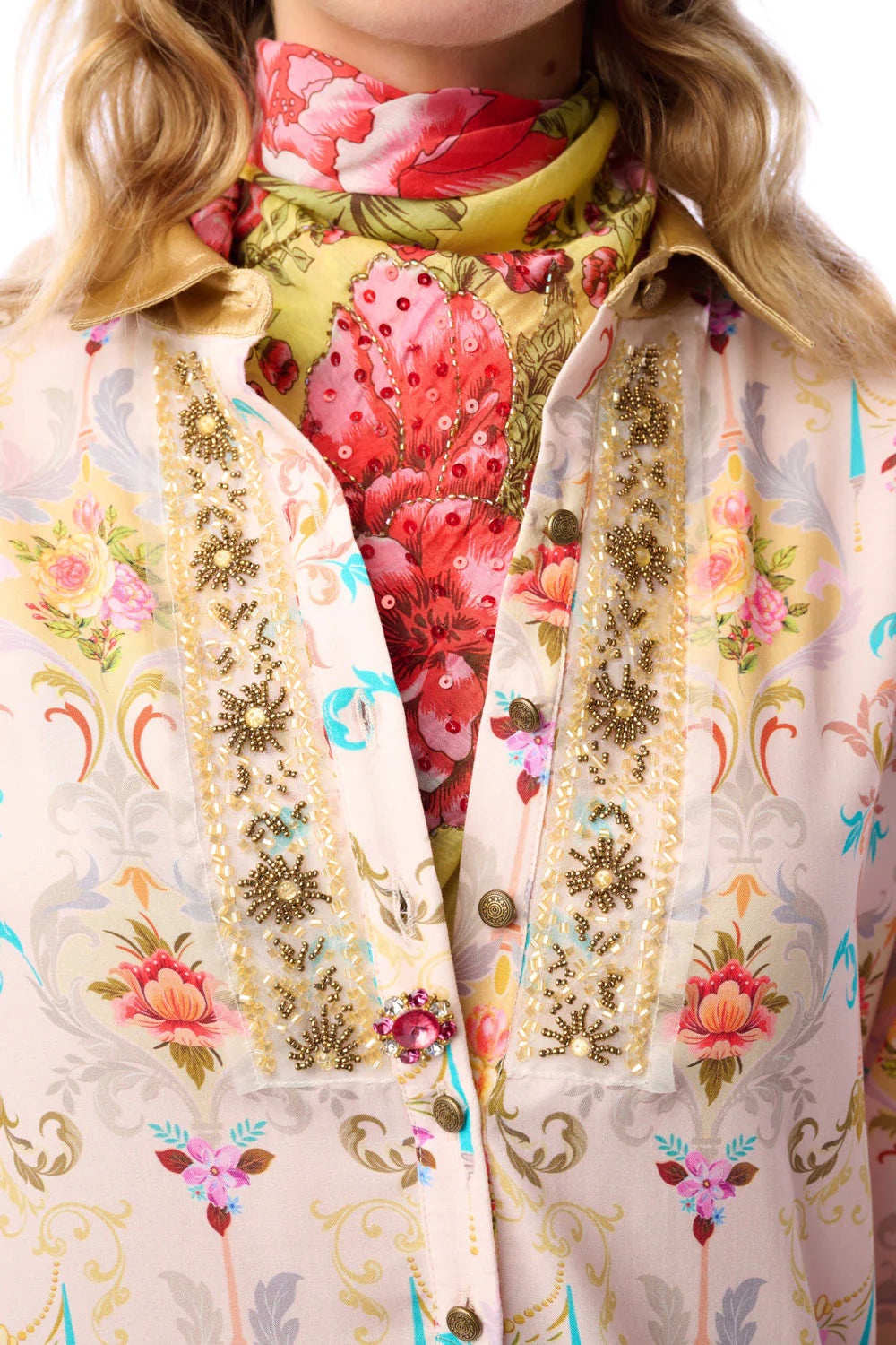 Earth Angel Button Down Blouse