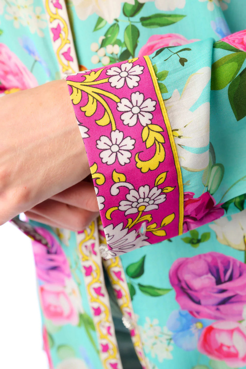 Serenity Springs Floral Shirt - Teal