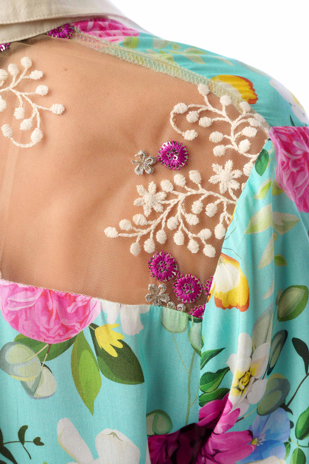 Serenity Springs Floral Shirt - Teal