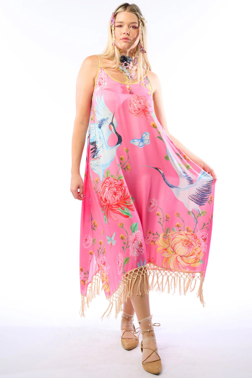 The Legend of The Crane Dress - Rose