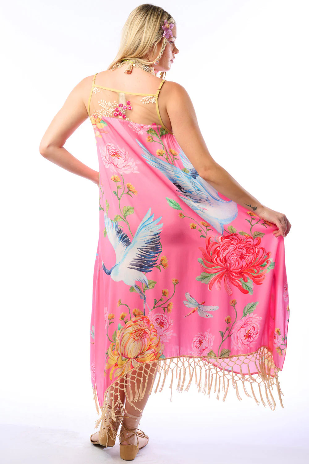 The Legend of The Crane Dress - Rose