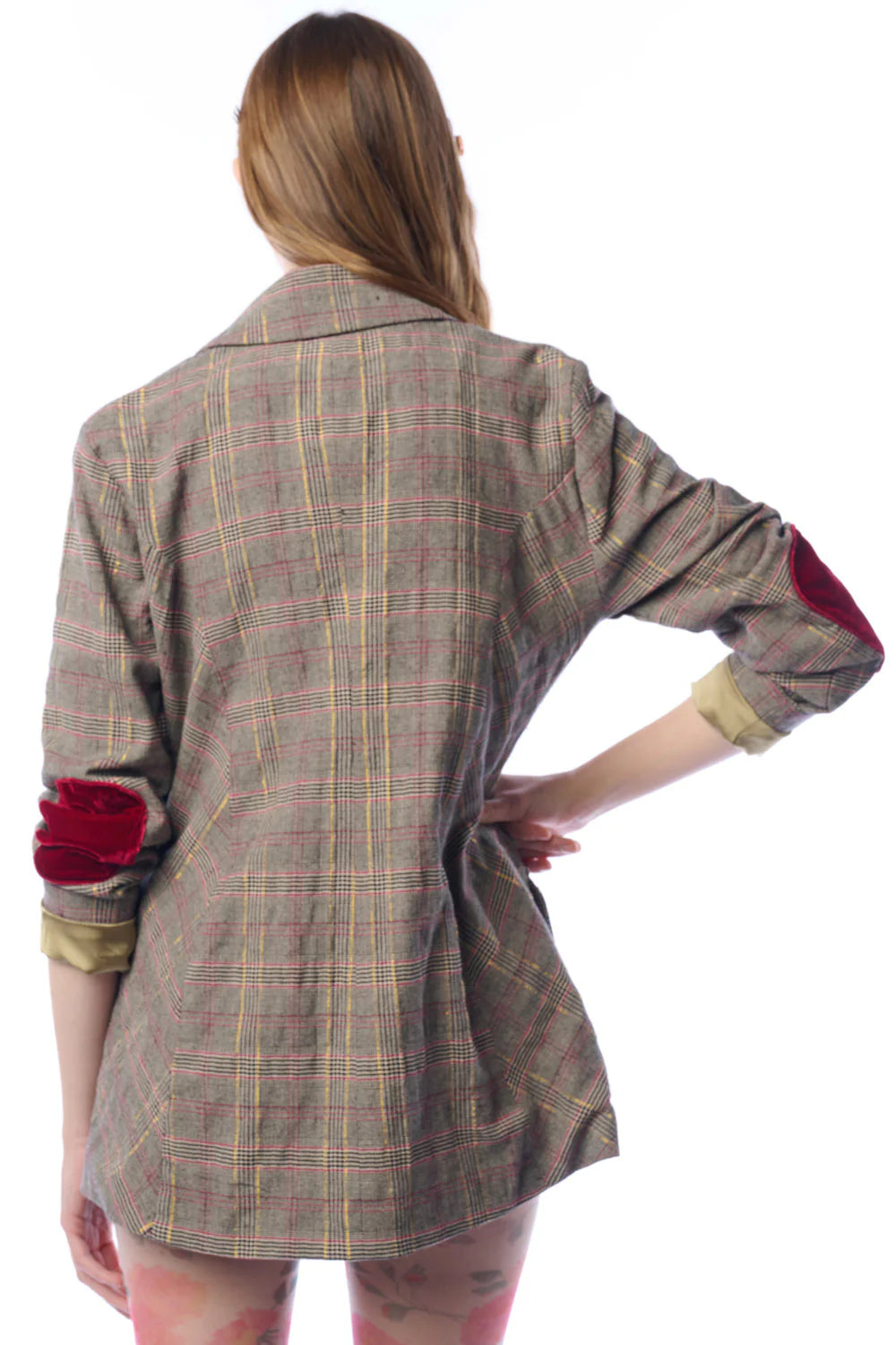 Elizabeth Floral Plaid Blazer