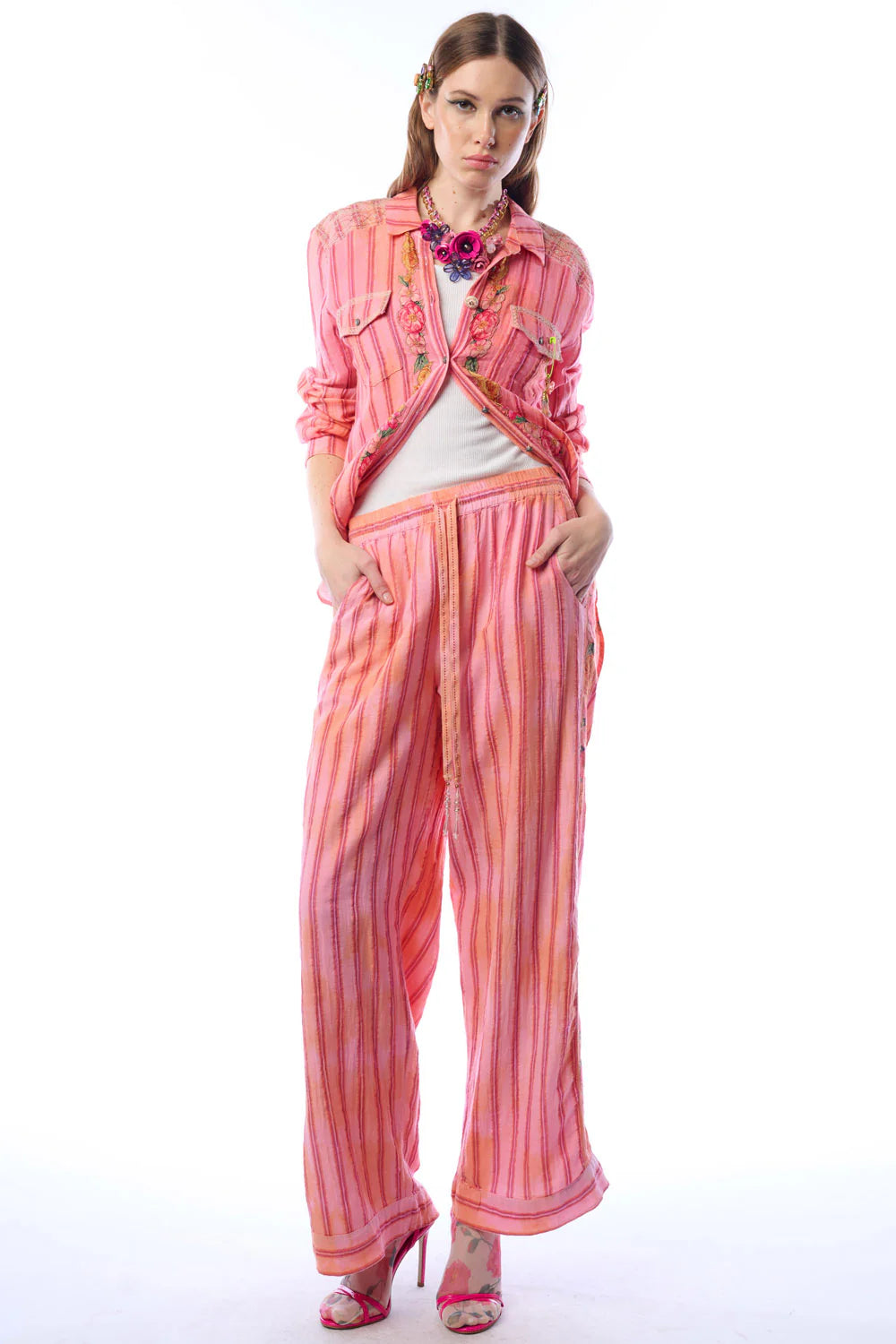 Be My Lover Pant - Vintage Rose