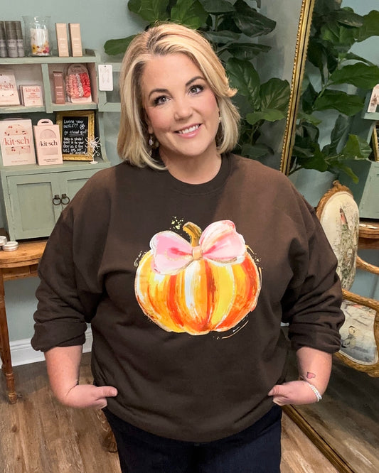 Watercolor Pumpkin Sweatshirt