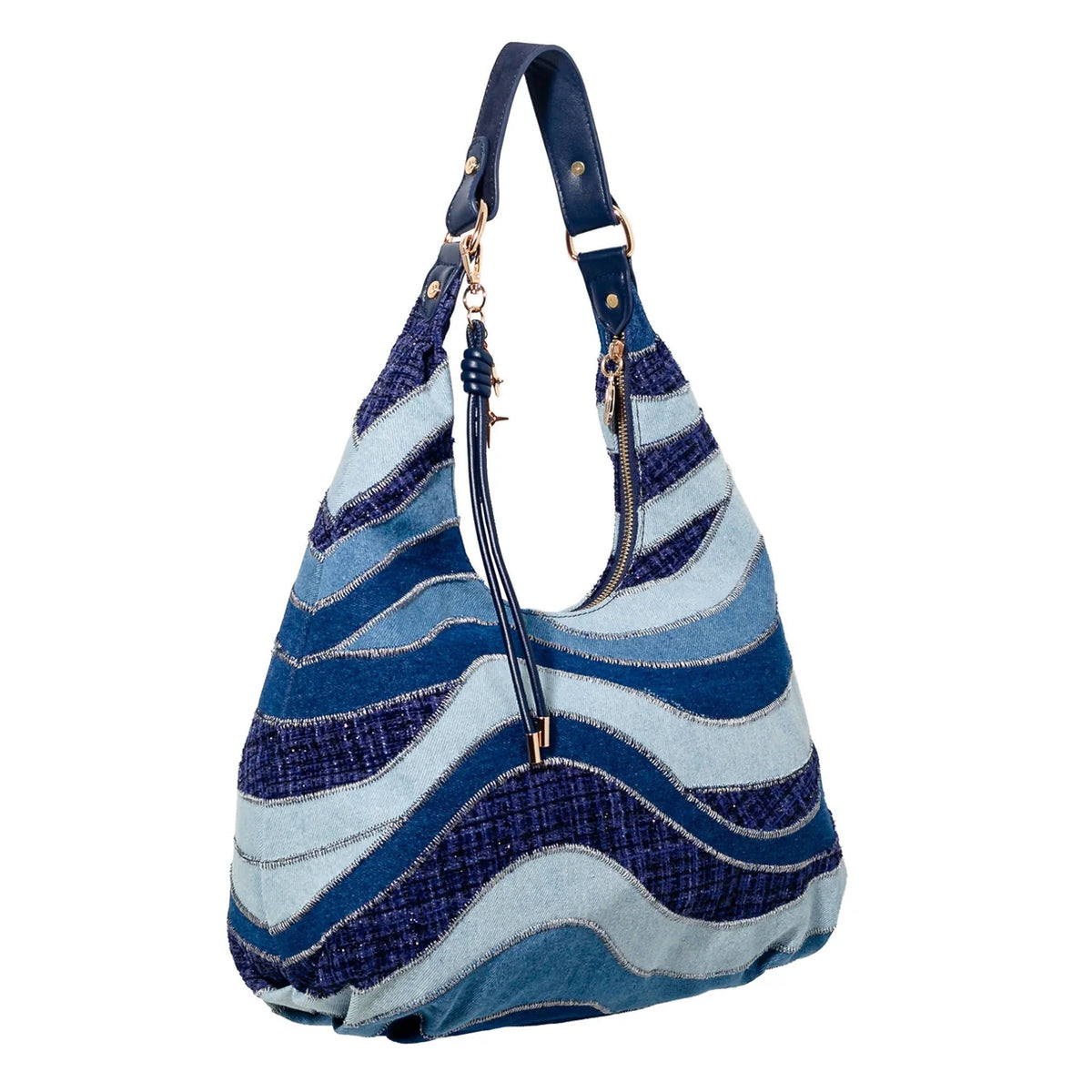 Desert Stitch Hobo Denim Bag