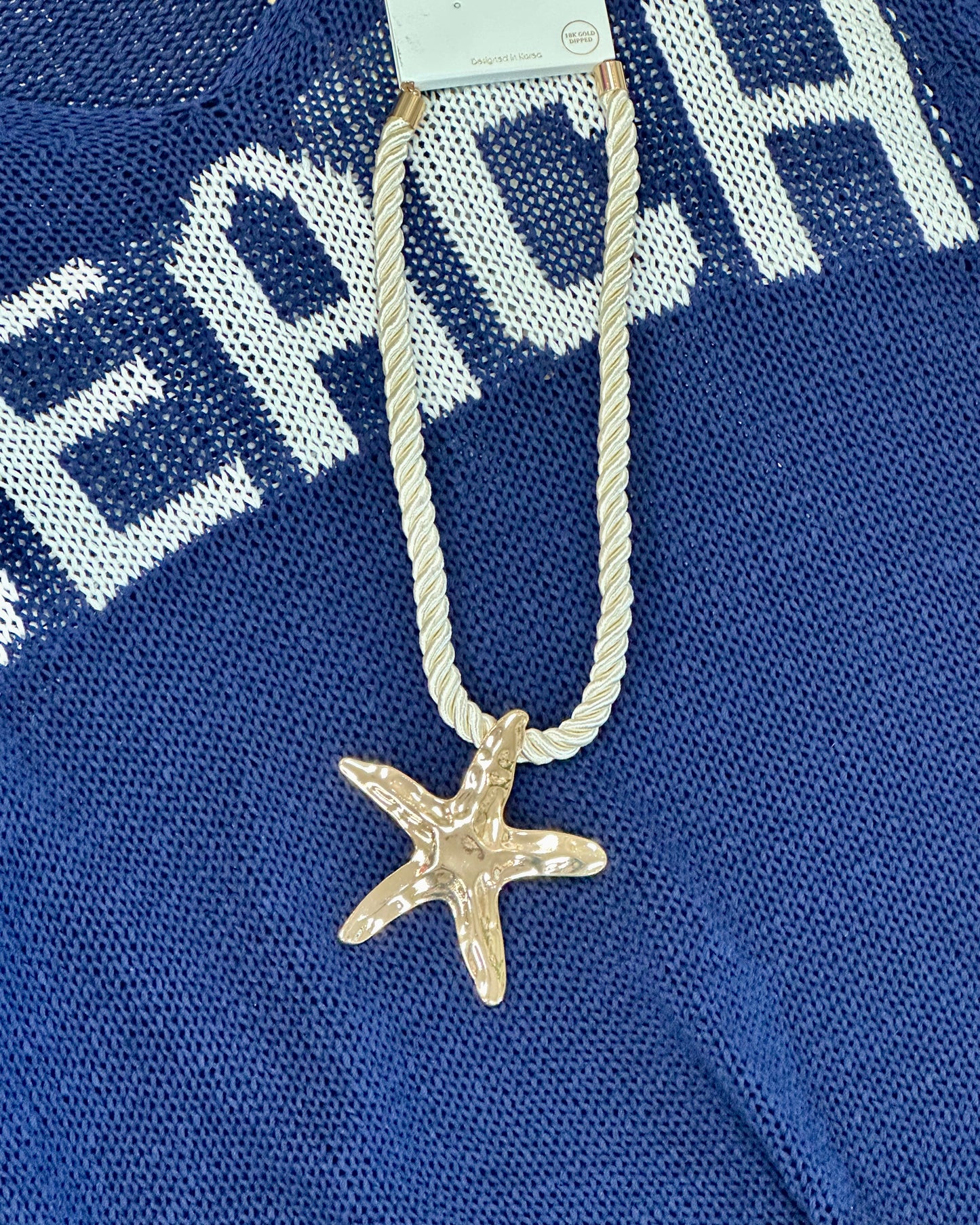 Rope Necklace with Starfish