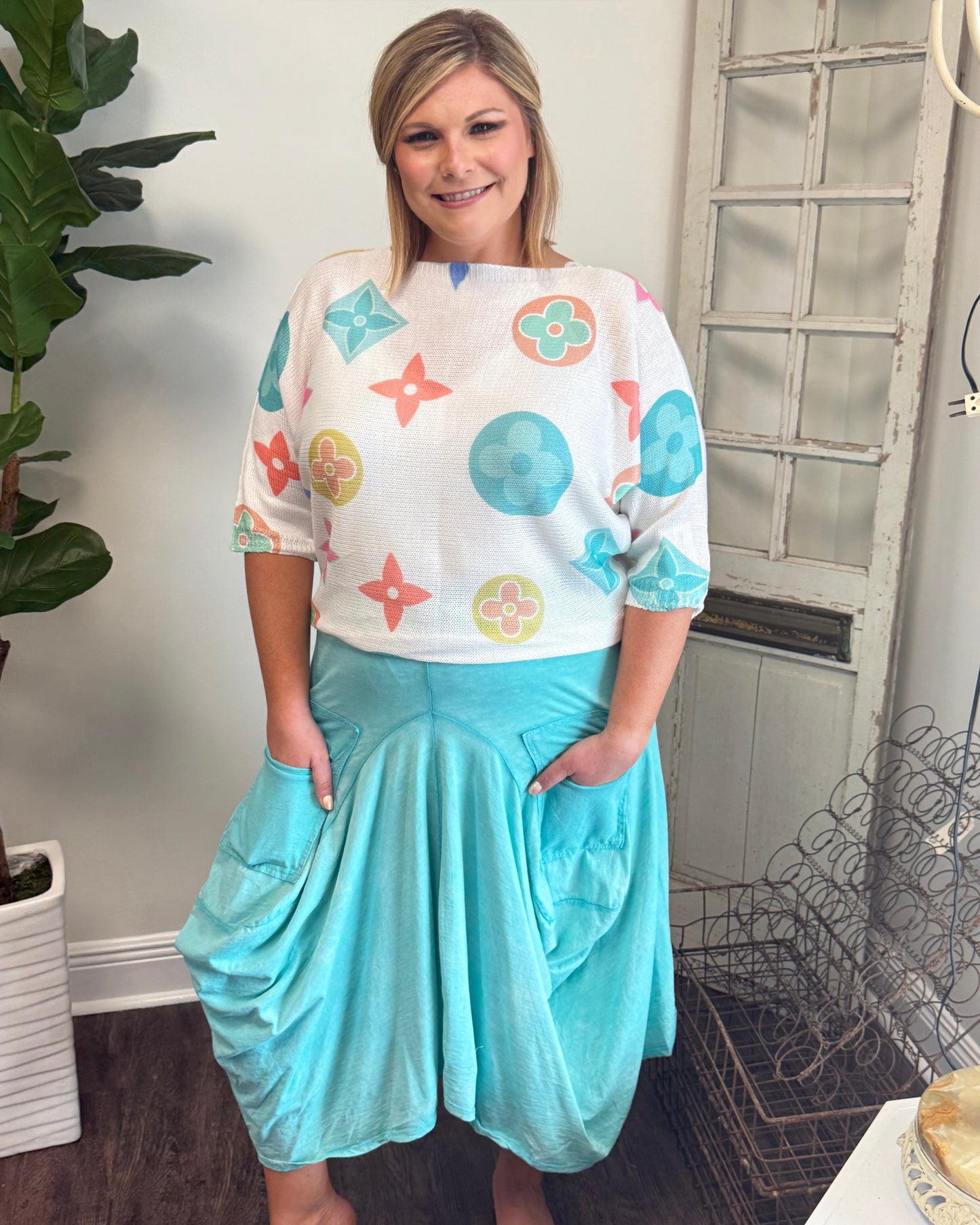 Cotton Bubble Skirt
