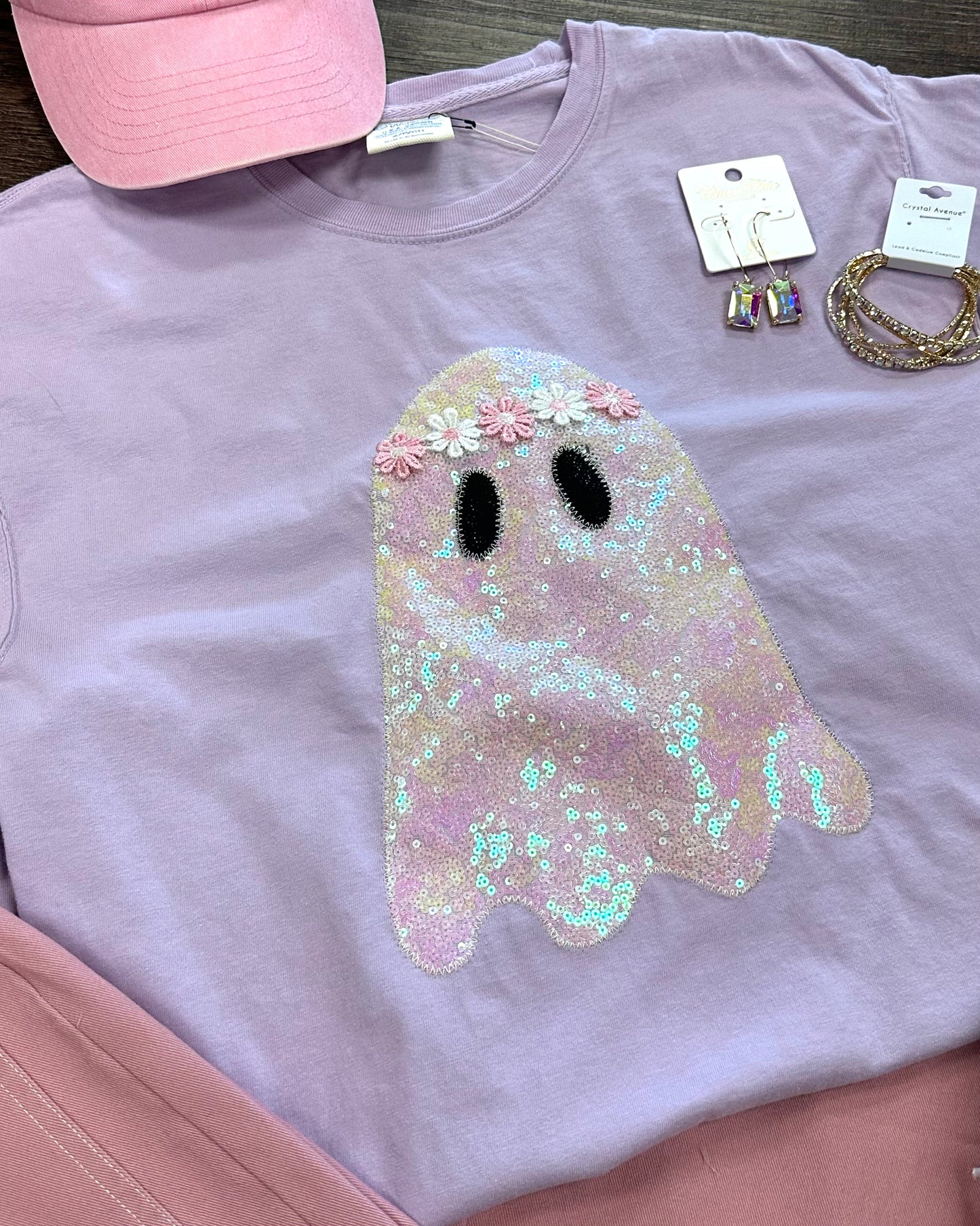 Sequin Ghost Tee