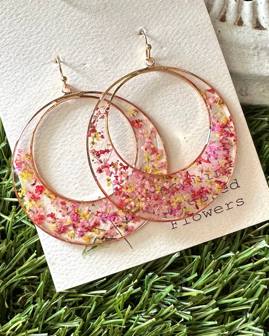 Dried Flower Pink Hoop