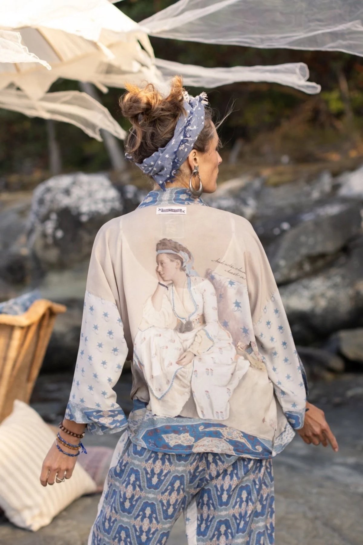 Market of Stars Cropped Kimono