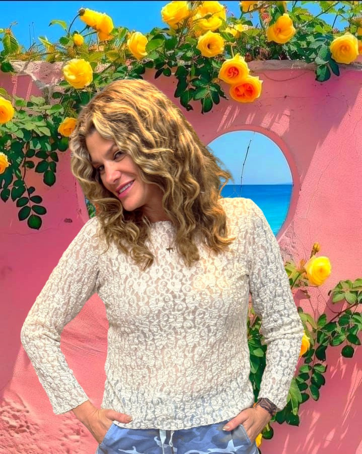 Elegant Long Sleeve Italian Lace Top
