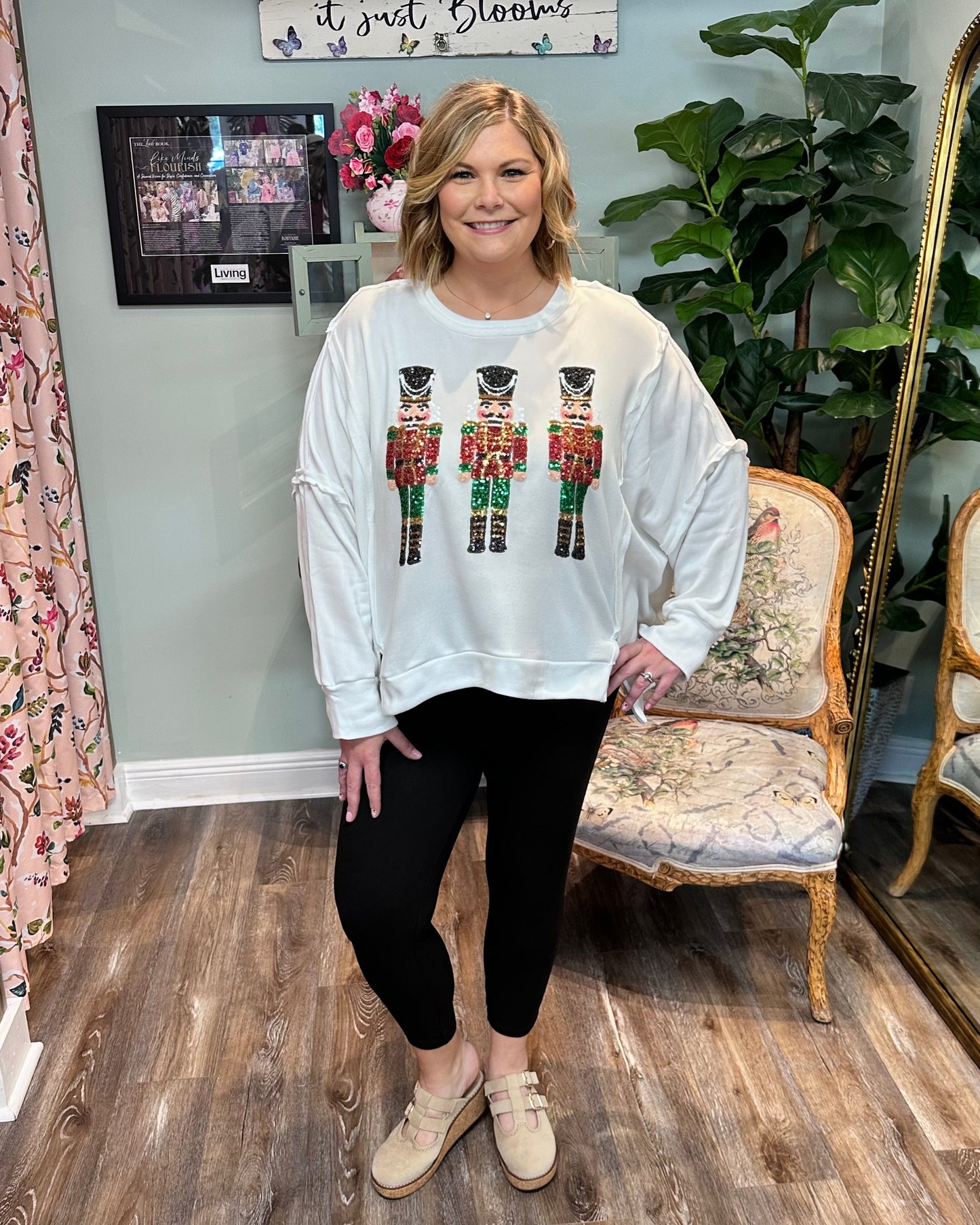 Sequin Nutcracker Sweatshirt