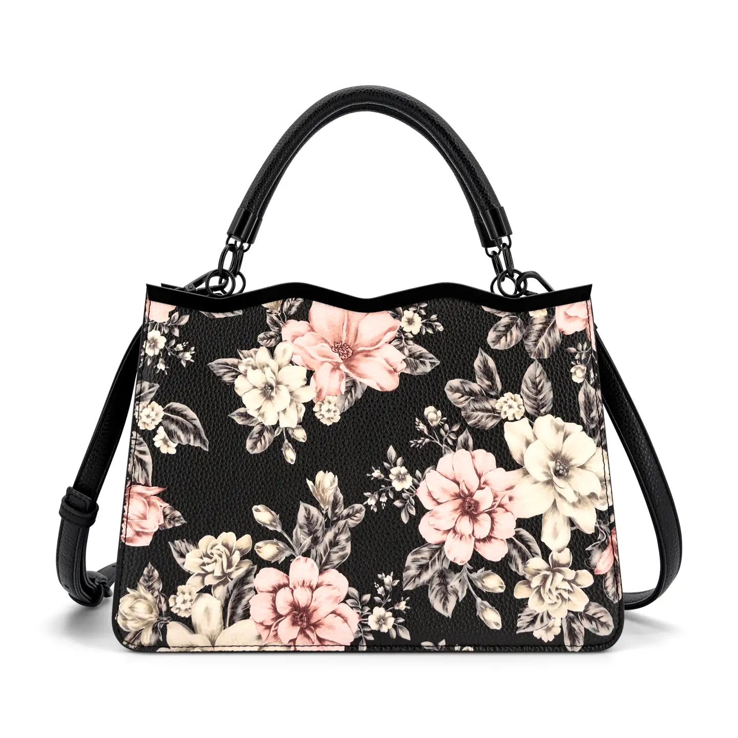 Violette Floral Print Crossbody Satchel