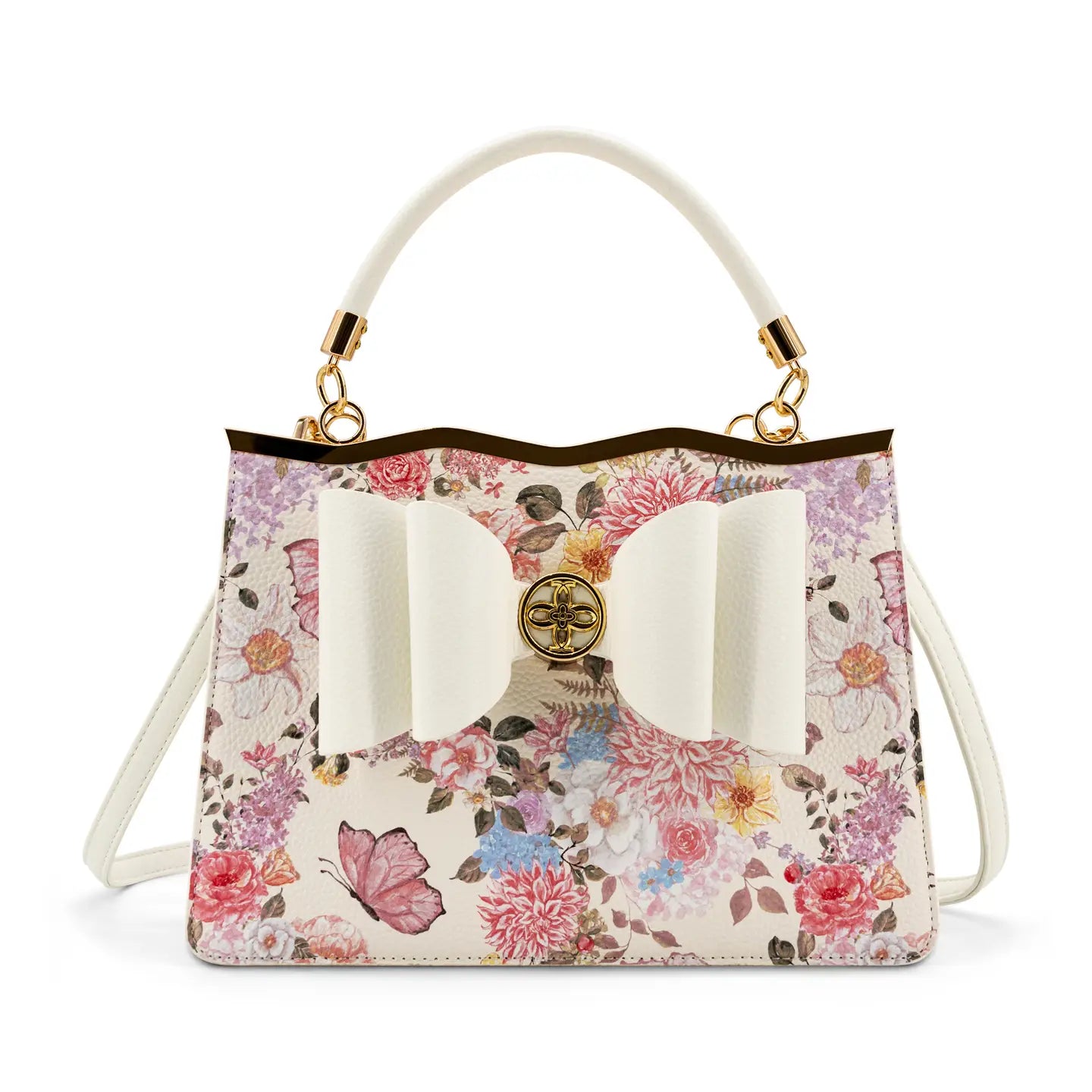Amelie Floral Garden Bow Crossbody