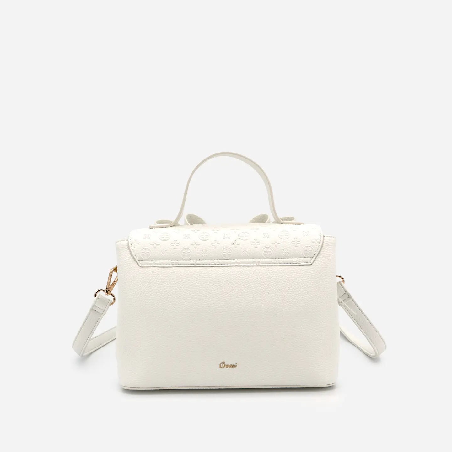 Crossi Bow Embossed Small Crossbody