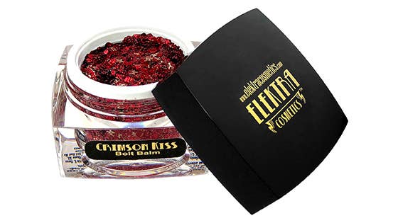 Crimson Kiss Chunky Glitter Gel