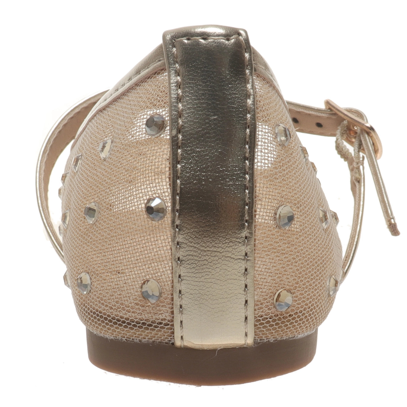 Gold Jeweled Faye Mary Janes