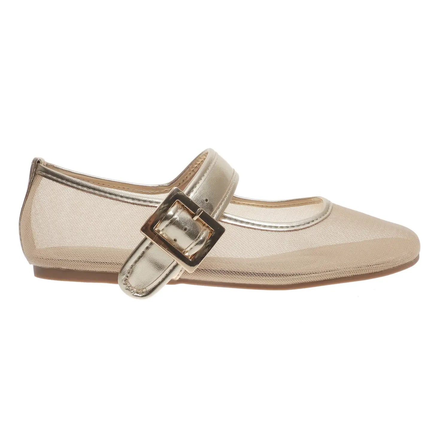 Gold/Nude Faye Mary Janes